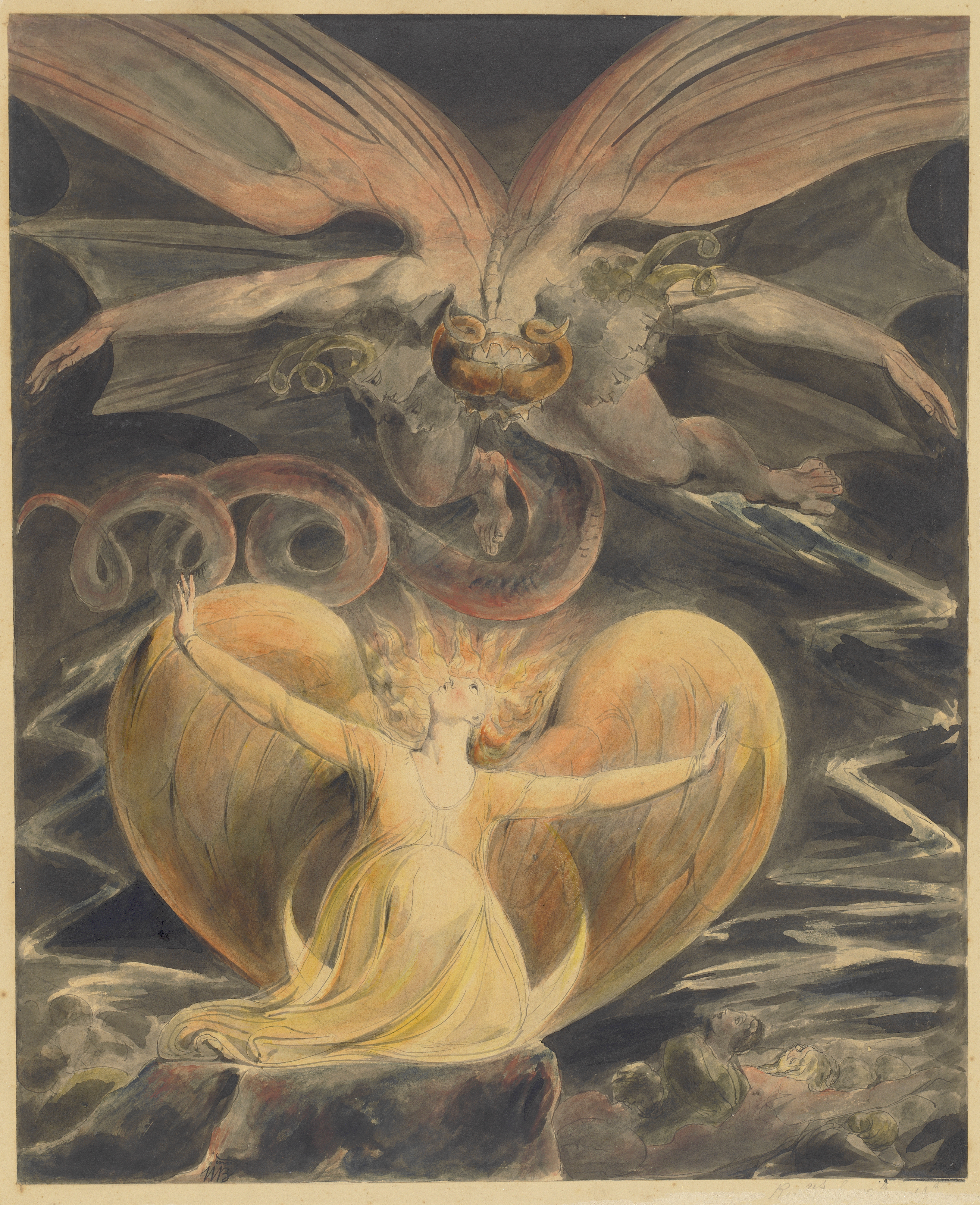 William Blake, The Great Red Dragon and the Woman Clothed with the Sun