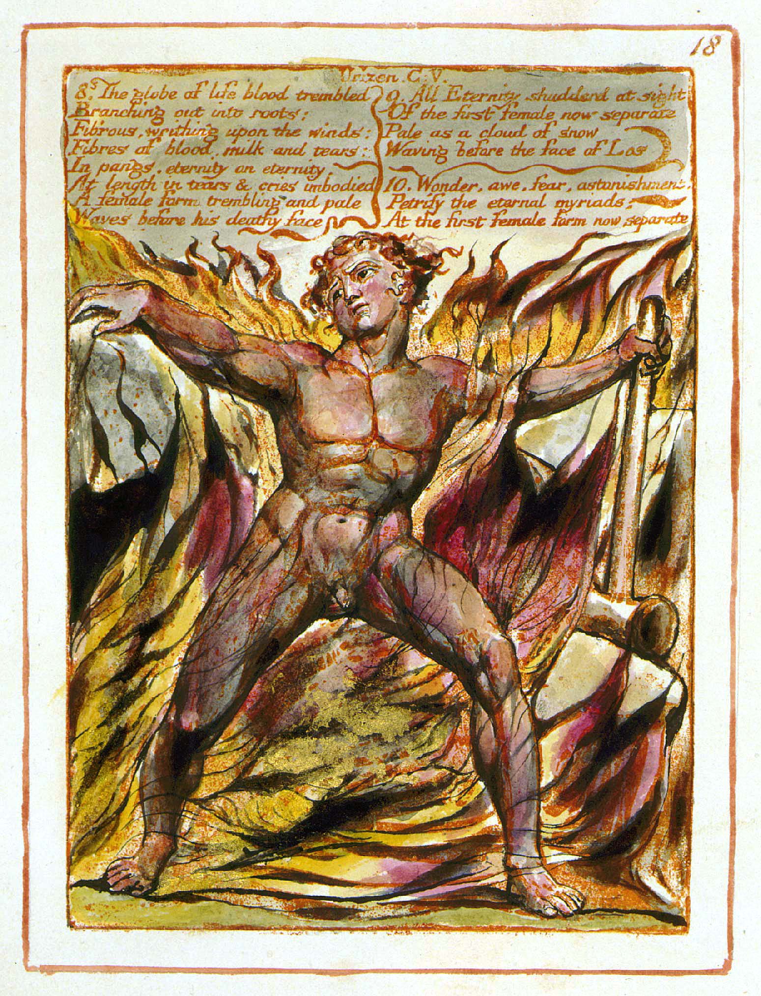 William Blake, Los from The First Book of Urizen