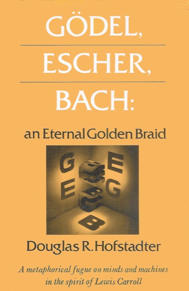 First American edition cover of Gödel, Escher, Bach
