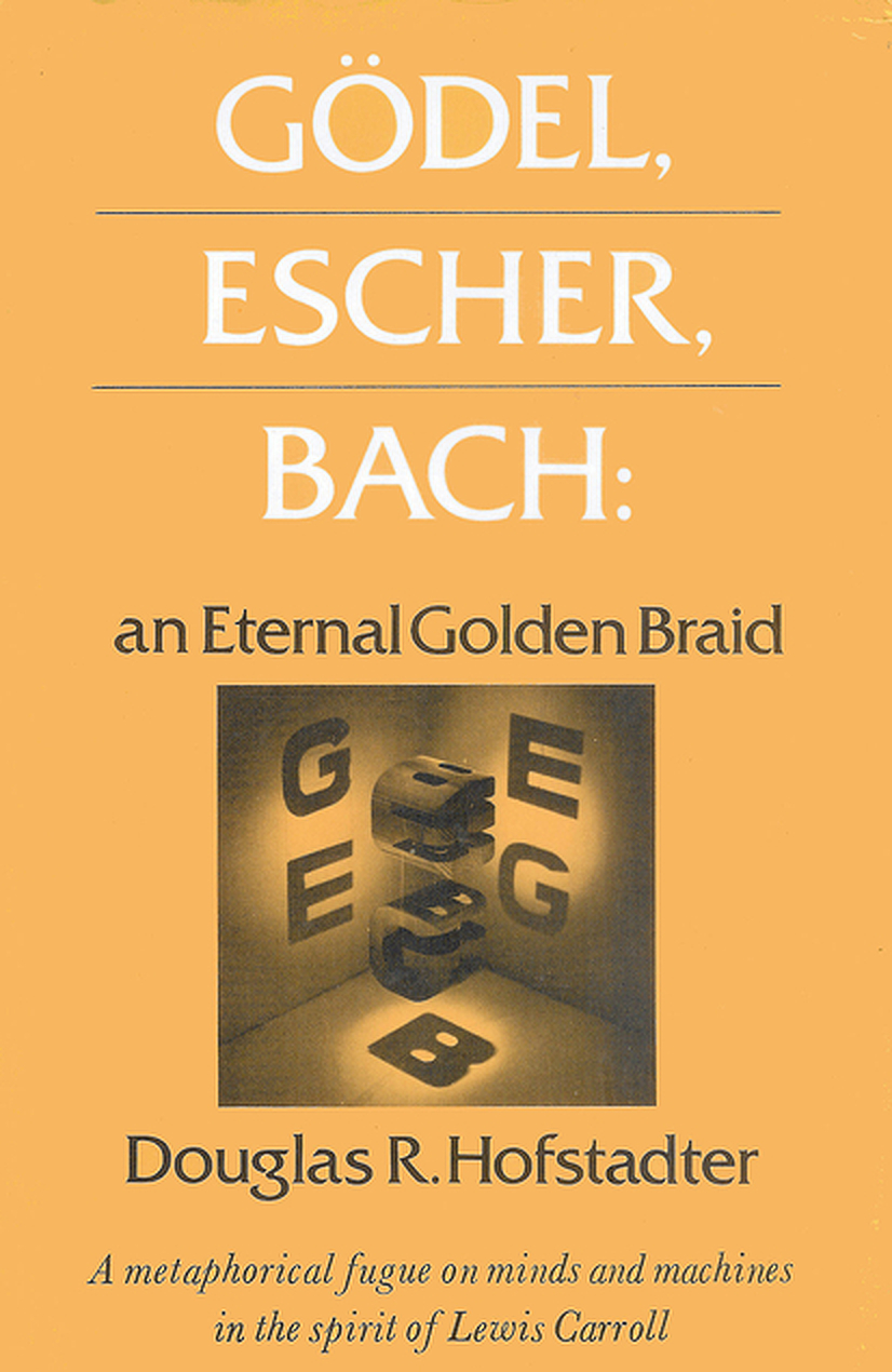 First American edition cover of Gödel, Escher, Bach