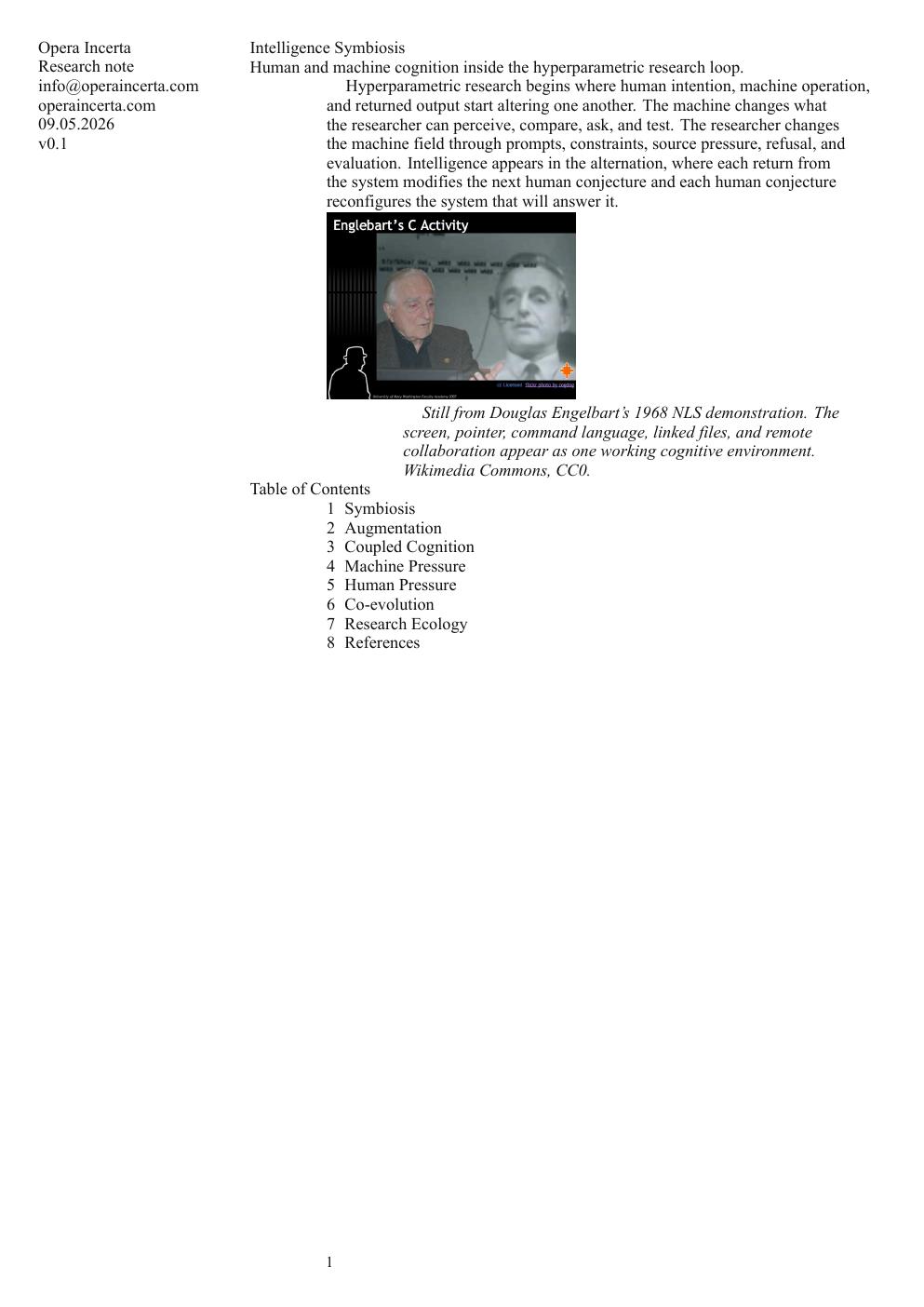 First page preview of Intelligence Symbiosis